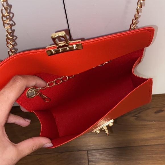 3/$40 Red & Gold Small Crossbody Purse - Picture 4 of 5